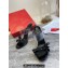 Christian Louboutin Heel 10cm Black Patent Leather and PVC Two-Band Just Nodo Bow Mules