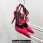 Versace Heel 10.5cm Gianni Ribbon Cage Satin Pumps Fuchsia 2024