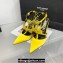 Versace Heel 10.5cm Gianni Ribbon Cage Satin Pumps Yellow 2024