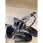 Saint Laurent Heel 10.5cm Ava Crystal-Embellished Satin sandals Black 2024