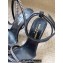 Saint Laurent Heel 10.5cm Ava Crystal-Embellished Satin sandals Black 2024