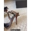 Saint Laurent Heel 10.5cm Ava Crystal-Embellished Satin sandals Coffee 02 2024