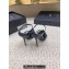 Saint Laurent Heel 11cm Gippy STUNNER Patent Crisscross Mules Black 2024