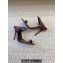 Saint Laurent Heel 10cm dive mules in crepe satin 742178 Coffee 2024