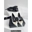 Versace Heel 10cm Gianni Ribbon Pumps Leather Patent White 2024