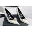 Versace Heel 10cm Gianni Ribbon Pumps Leather Patent White 2024
