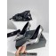 Versace Heel 10cm Gianni Ribbon Pumps Leather Patent Silver 2024