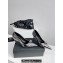 Versace Heel 10cm Gianni Ribbon Pumps Leather Patent Silver 2024