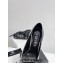 Versace Heel 10cm Gianni Ribbon Pumps Leather Patent Silver 2024