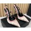 Versace Heel 11cm Allover Slingback Pumps Pink 2024