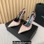 Versace Heel 11cm Allover Slingback Pumps Pink 2024
