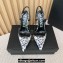 Versace Heel 11cm Allover Slingback Pumps Black 2024