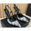 Versace Heel 11cm Allover Slingback Pumps Black 2024