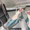 Roger Vivier Dorsay satin slingback pumps Blue Green 2024