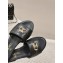 Chanel Shiny Calfskin & Metal Mules G45172 Black 2024