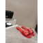 Chanel Shiny Calfskin & Metal Mules G45172 Red 2024