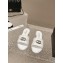 Chanel Shiny Calfskin & Metal Mules G45172 White 2024