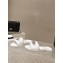 Chanel Shiny Calfskin & Metal Mules G45172 White 2024