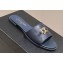 Chanel Shiny Calfskin & Metal Mules G45172 Navy Blue 2024