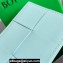 Bottega Veneta Cassette Intreccio leather Credit Card Case TEAL WASHED 2024