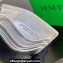 Bottega Veneta Cassette Intreccio leather Credit Card Case Silver 2024