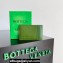 Bottega Veneta Cassette Intreccio leather Credit Card Case Green 2024