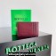 Bottega Veneta Cassette Intreccio leather Credit Card Case Red 2024