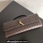 Bottega Veneta Long Clutch Andiamo With Handle Intrecciato leather bag FONDANT with metallic knot closure 2024