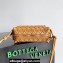 Bottega Veneta Mini Loop Camera Intrecciato leather cross-body Bag ALMOND 2024