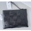 Bottega Veneta Large Cassette Pouch Intreccio leather wristlet Bag Black 2024