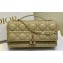 Miss Dior Mini Bag in Cannage Lambskin Apricot with Removable jewel chain 2024