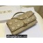 Miss Dior Mini Bag in Cannage Lambskin Apricot with Removable jewel chain 2024