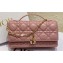 Miss Dior Mini Bag in Cannage Lambskin Pink with Removable jewel chain 2024