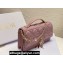 Miss Dior Mini Bag in Cannage Lambskin Pink with Removable jewel chain 2024