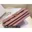 Miss Dior Mini Bag in Cannage Lambskin Pink with Removable jewel chain 2024