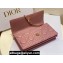 Miss Dior Mini Bag in Cannage Lambskin Pink with Removable jewel chain 2024