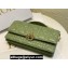 Miss Dior Mini Bag in Cannage Lambskin Green with Removable jewel chain 2024
