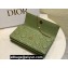 Miss Dior Mini Bag in Cannage Lambskin Green with Removable jewel chain 2024