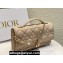 Miss Dior Mini Bag in Cannage Lambskin Beige with Removable jewel chain 2024