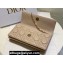 Miss Dior Mini Bag in Cannage Lambskin Beige with Removable jewel chain 2024
