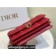 Miss Dior Mini Bag in Cannage Lambskin Red with Removable jewel chain 2024