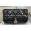 Lady Dior Phone Pouch Bag in Cannage Lambskin Black with Removable jewel chain 2024