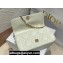 Lady Dior Phone Pouch Bag in Cannage Lambskin White with Removable jewel chain 2024