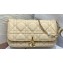 Lady Dior Phone Pouch Bag in Cannage Lambskin Beige with Removable jewel chain 2024