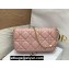 Lady Dior Phone Pouch Bag in Cannage Lambskin Pink with Removable jewel chain 2024