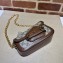 Gucci Horsebit 1955 Mini shoulder bag 774209 Beige and ebony GG Supreme canvas with Brown Demetra trim