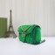 Gucci GG Marmont small shoulder bag 443497 velvet Green with small Double G studs 2024