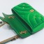 Gucci GG Marmont small shoulder bag 443497 velvet Green with small Double G studs 2024