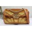 Gucci GG Marmont Mini shoulder bag 446744 velvet Yellow with small Double G studs 2024