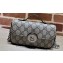 Gucci Petite GG Super mini bag 760194 Beige and ebony GG Supreme canvas